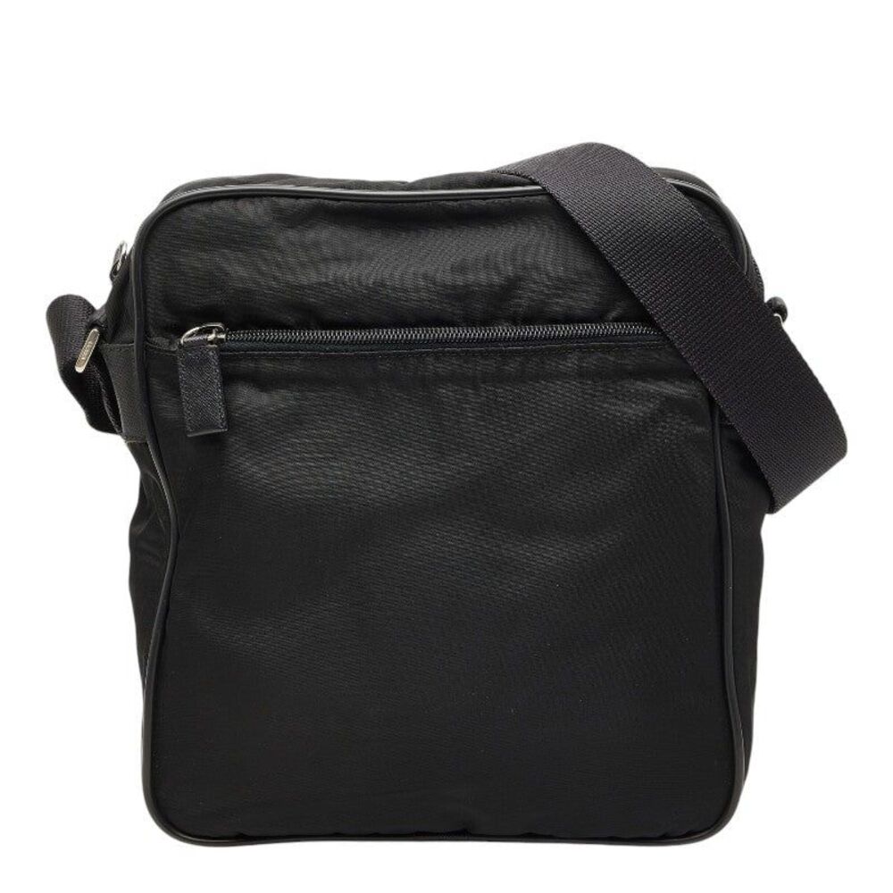 Prada Triangle Logo Plate Shoulder Bag